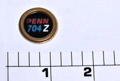 238-704 Decal, Side Plate (Black/Gold) "704"