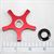 10-505-R Star Drag Wheel, Aluminum (FINE THREAD) (CUSTOM) (RED)