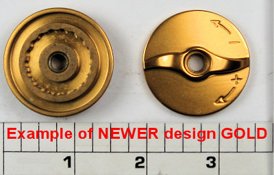 10N-2.5FR Knob, Drag Knob (NEWER DESIGN) Example of style in gold