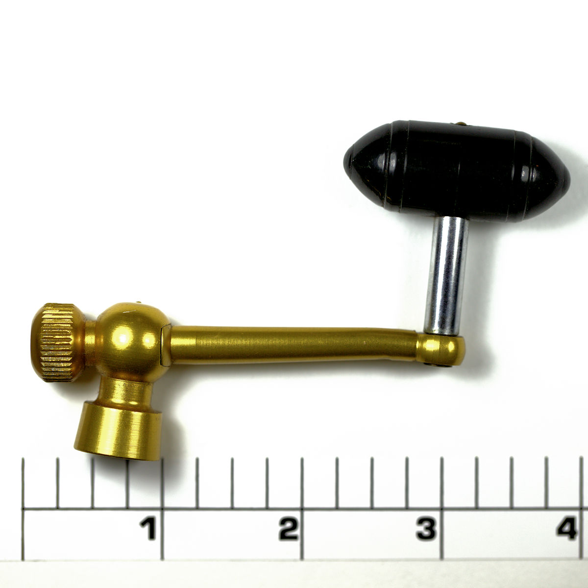 15-713ZT Black Torpedo Handle Knob With Gold Handle Blank