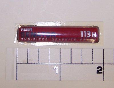 225-113H Emblem, Decal, Bar "113H"