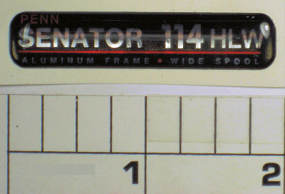 225-114HLW Emblem, Decal, Bar "114HLW"